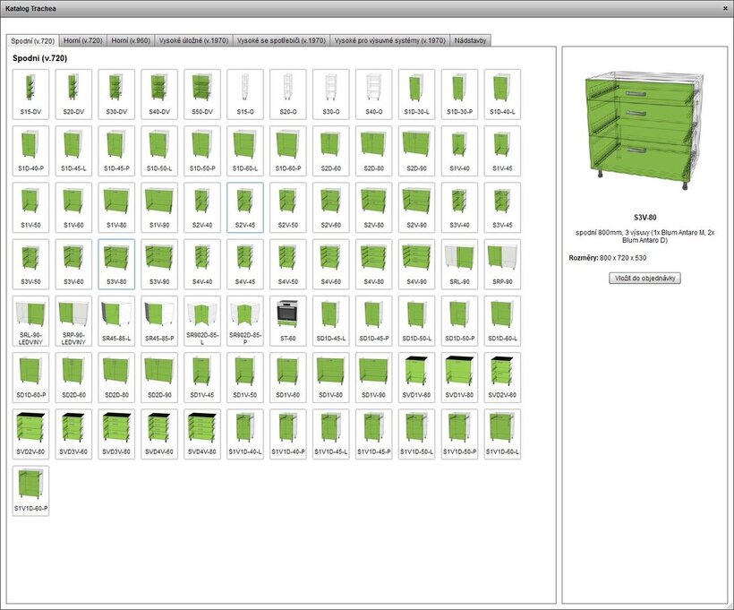 NOVÁ VERZE TRACHEA OS 6.5 – KATALOGY KORPUSŮ A KOMPLETŮ