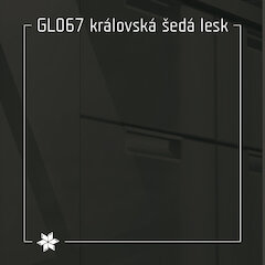 GL067 královská šedá lesk