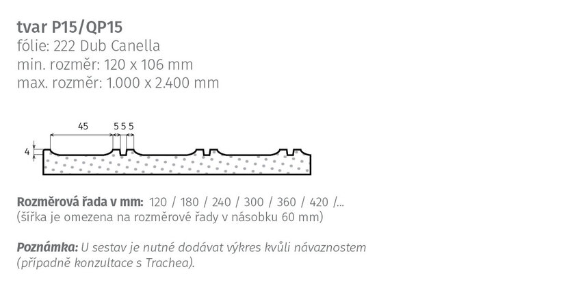 tvar P15/QP15 - nákres tvar P15/QP15 – nákres