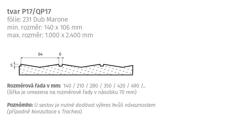 tvar P17/QP17 - nákres tvar P17/QP17 – nákres