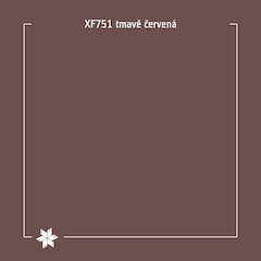 XF751 tmavě červená